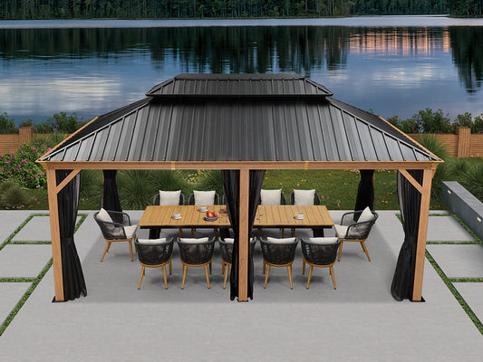 Difference between wooden gazebo and metal gazebo