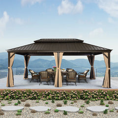 SummerBella 12' x 20' Bronze Hardtop Gazebo