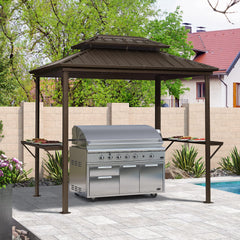 SummerBella 6' x 8' Bronze Hardtop Grill Gazebo