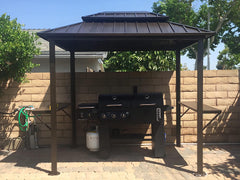 SummerBella 6' x 8' Bronze Hardtop Grill Gazebo