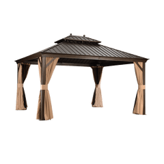 SummerBella 12' x 14' Bronze Hardtop Gazebo