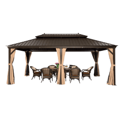 SummerBella 12' x 20' Bronze Hardtop Gazebo