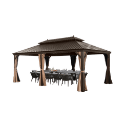 SummerBella 12' x 20' Bronze Hardtop Gazebo